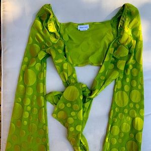 lovers & friends neon green top